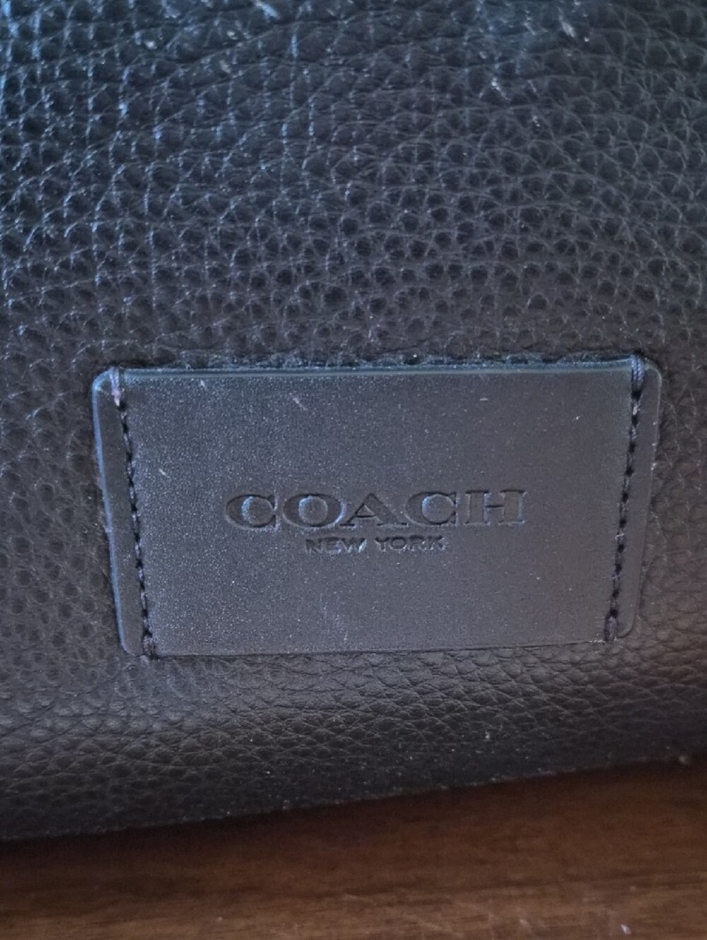 Coach Men's Pebble Leather Sprint Tote - Picture 2 of 15